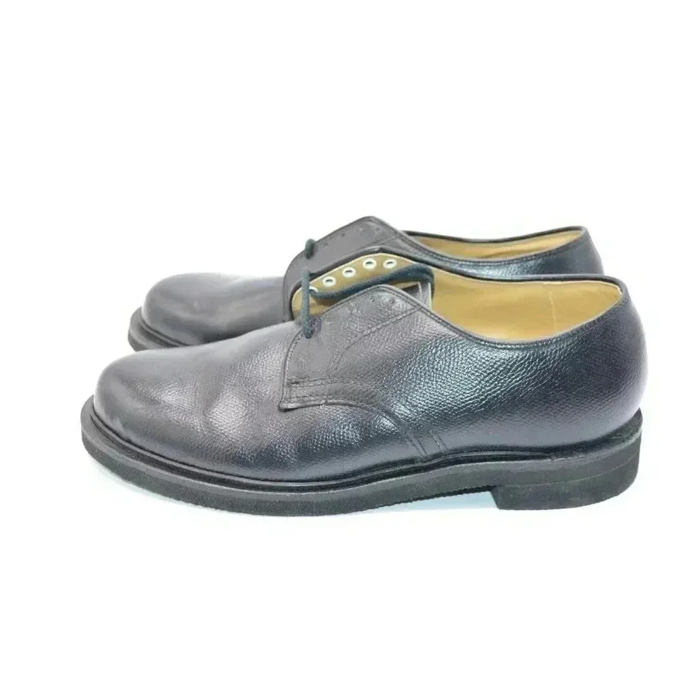 P.W. Minor Black Mens Orthopedic Oxford Lace Leath